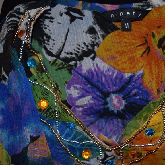 Brandy Jones colorful bathing suit cover - Picture 3 of 3